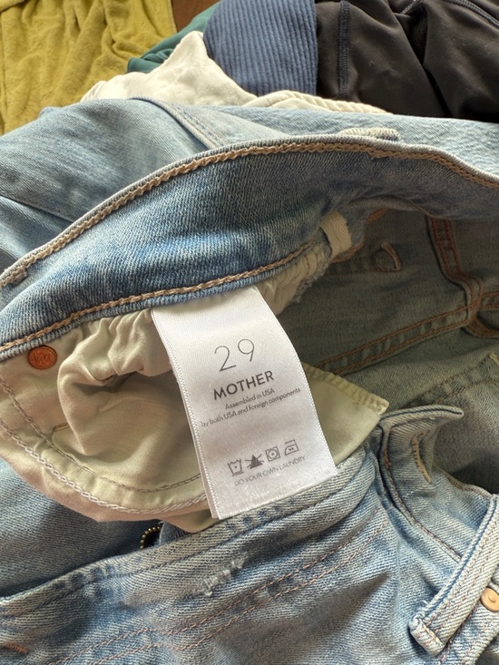 Mother High Waisted Rider Ankle Fray Jeans in Island Afterhours 29 - Picture 8 of 8